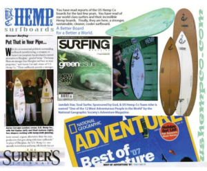 US Hemp Co Surfboards